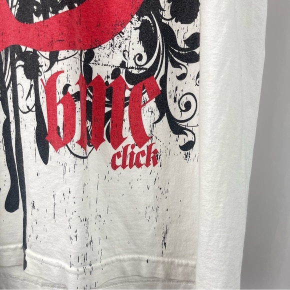 BME Click Small Shark Grunge Graphic Tee Shirt Bike Car Skate - Picture 3 of 6